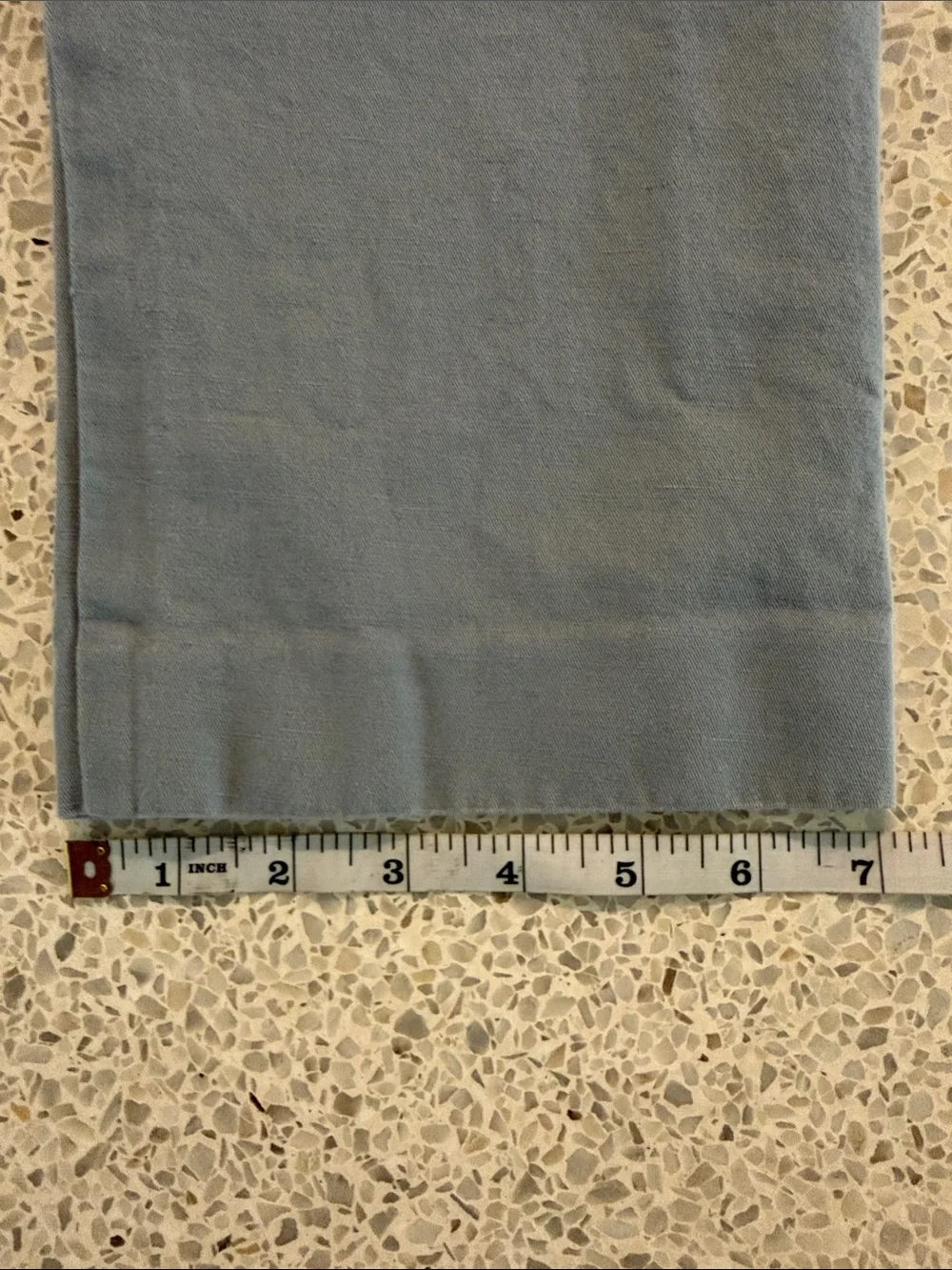 Bonobos Tailored Linen Cotton Tab Over Italian Chinos in Light Gray Blue 32 x 30